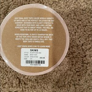 Skims body tape, unopened